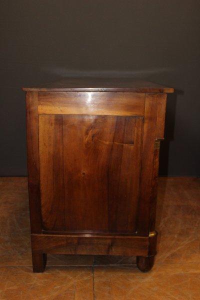 Commode Empire en noyer fin XIX
