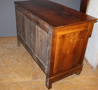 Commode Empire en noyer fin XIX