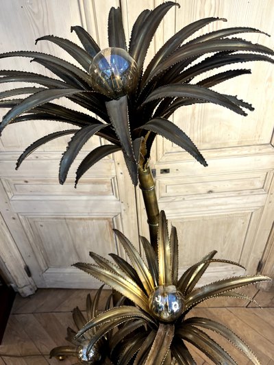 Maison JANSEN Lampada da terra modello Palm tree