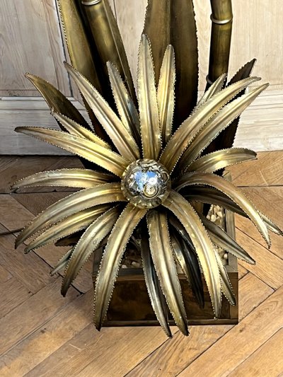 Maison JANSEN Lampada da terra modello Palm tree
