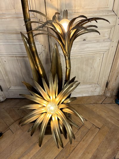 Maison JANSEN Lampada da terra modello Palm tree