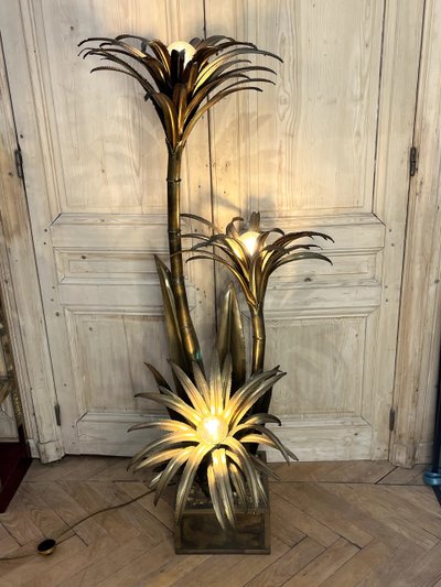 Maison JANSEN Lampada da terra modello Palm tree