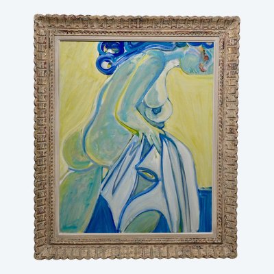 Nu jaune et bleu