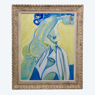 Yellow and blue nude