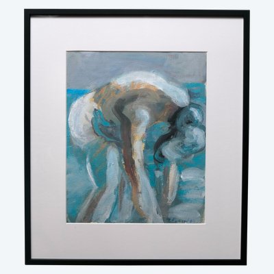 BAIGNEUSE BLEU 1964