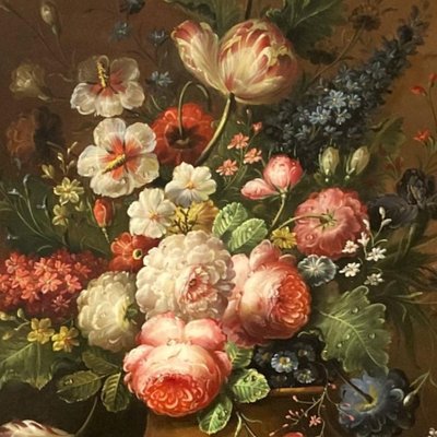 Still life with flowers by Elias Jozsa (b. 1932)