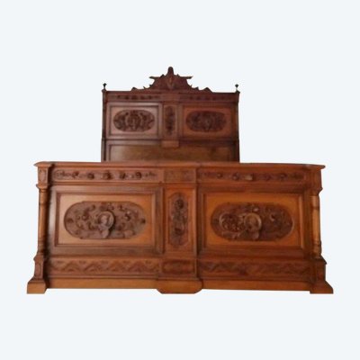 Ensemble de chambre à coucher italien ancien de la Renaissance