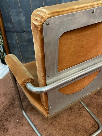 Curieux Fauteuil Art Deco Moderniste Circa 1930