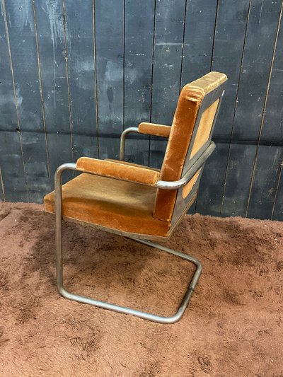 Curieux Fauteuil Art Deco Moderniste Circa 1930