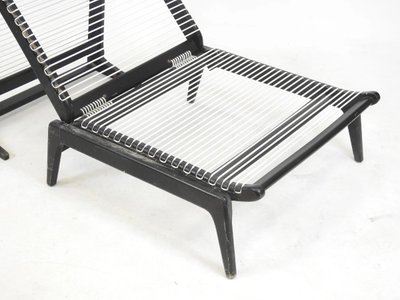 Georges Tigien , Intéressant Fauteuil Transformable En Chauffeuse Et Lit d'Appoint , Circa 1960