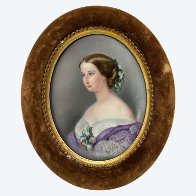 KPM - After Winterhalter portrait Emperatrice Eugenie