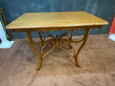 Jugendstil Tisch Aus Obstbaumholz Circa 1900