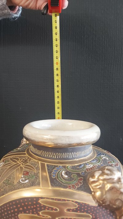 Pair of late 19th century Satsuma vases