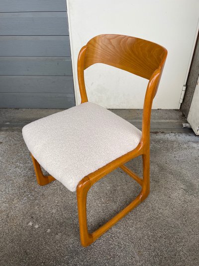Baumann - Suite di 8 sedie modello Sledge Circa 1960
