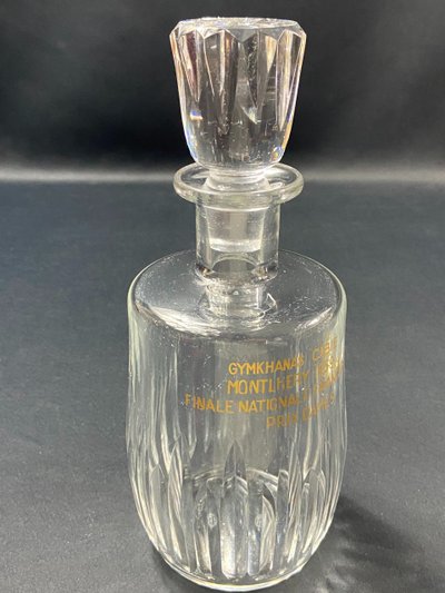 Trophäe Autorennen Karaffe Baccarat Cassino Gymkhana Cibié Monthléry 1959