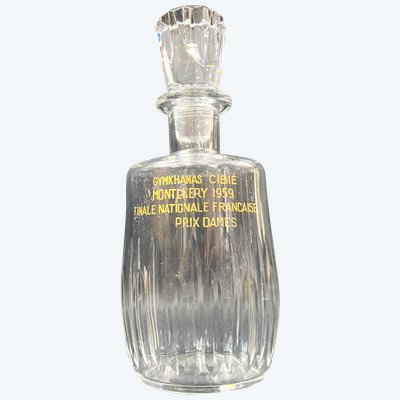 Trophäe Autorennen Karaffe Baccarat Cassino Gymkhana Cibié Monthléry 1959