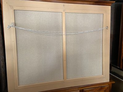 Enorme olio su tela di scuola olandese con paesaggio invernale 164 x 132