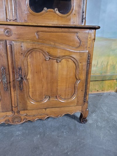 Two-part buffet in cherry wood, Louis XV period
