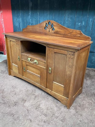 Léon Jallot (1874–1967) Sideboard aus Eiche im Jugendstil