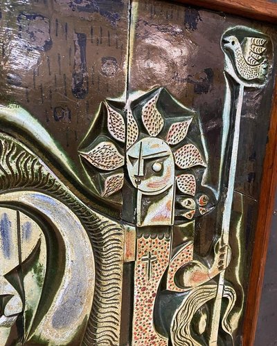 Boleslaw Danikowski, Rare Ceramic Panel Circa 1950/1960