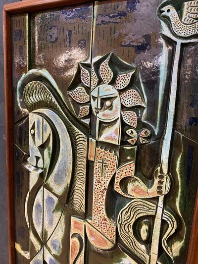 Boleslaw Danikowski, Rare Ceramic Panel Circa 1950/1960