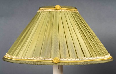 Pair of Empire Period Patinated and Gilt Bronze Candlesticks Mounted as lamps circa 1810