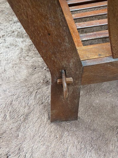 Pair of Arts and Crafts Style Teak Armchairs