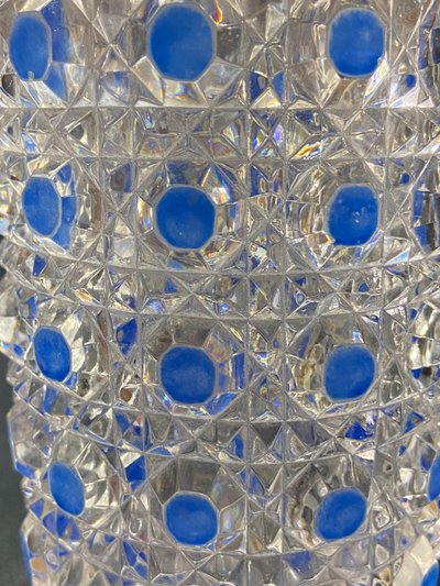 Bottiglia di profumo, fine XIX/inizio XX secolo, modello in cristallo BACCARAT, diamanti e pietre