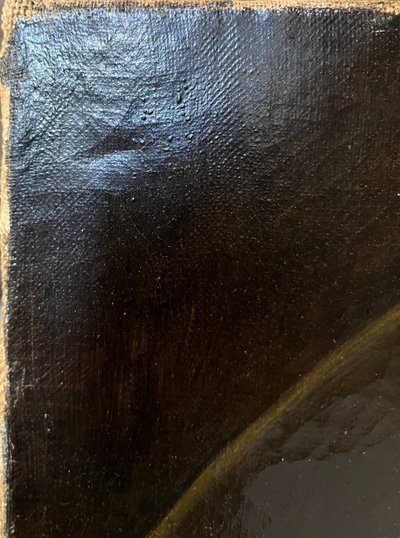 Painting HST "Elegant portrait with jewels" XIX° century signed C.F. Kaiser