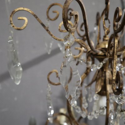 Antico Lampadario a gocce Liberty
