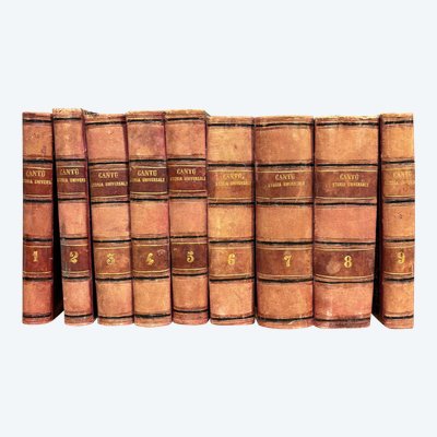 Collection complète de l'« Histoire universelle » de Cesare Cantù - Édition napolitaine de 1847