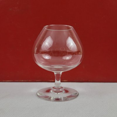 Set of 6 Baccarat crystal cognac glasses
