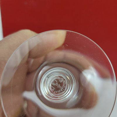 Set of 6 Baccarat crystal cognac glasses