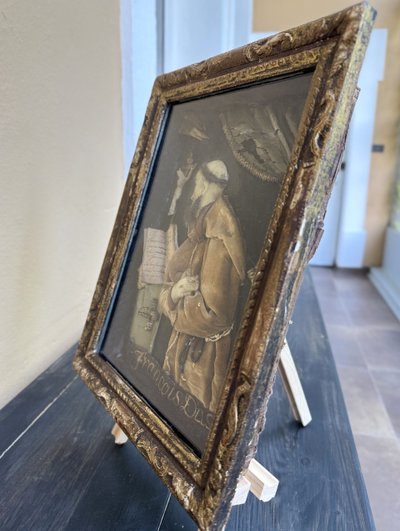 Saint François D'assise - Dressed wax - 18th century