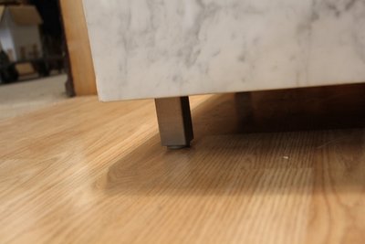Large 1960's Style Knoll Marble And Steel Planter Brush