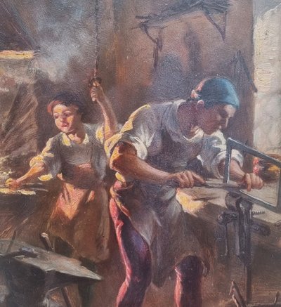 Albert LEBARQUE - The blacksmith's workshop