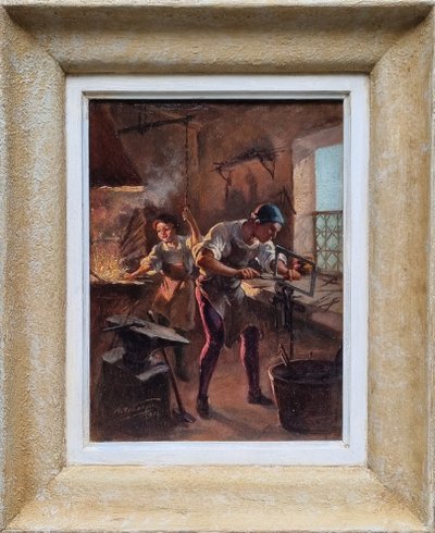 Albert LEBARQUE - The blacksmith's workshop