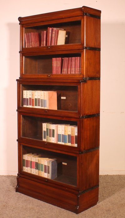 Globe Wernicke Mahogany Bookcase Of 5 Elements