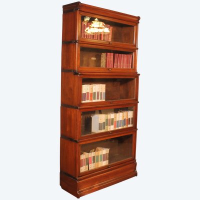 Globe Wernicke Mahogany Bookcase Of 5 Elements