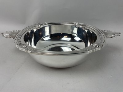 Metal vegetable dish, silver-plated, Christophe, Vendôme model