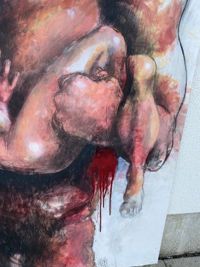 Cecile Minot, Öl auf Leinwand, signiert, datiert