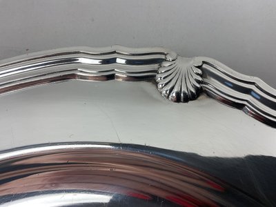 Metal dish, silver plated, Vendôme model, from