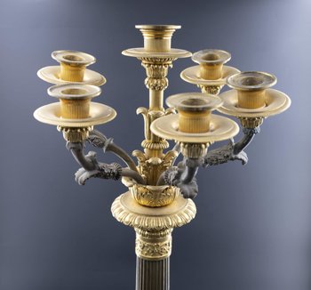 Paire De Candélabres, XIXe Siècle