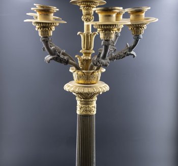 Paire De Candélabres, XIXe Siècle