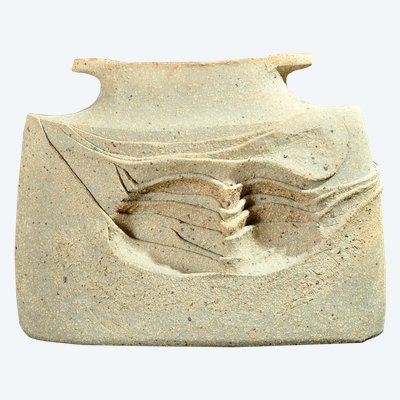 Sculpture céramique signée Jacques Pouchain circa 1970  