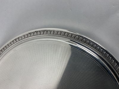 Silver-plated metal trivet, Malmaison model, Christophe