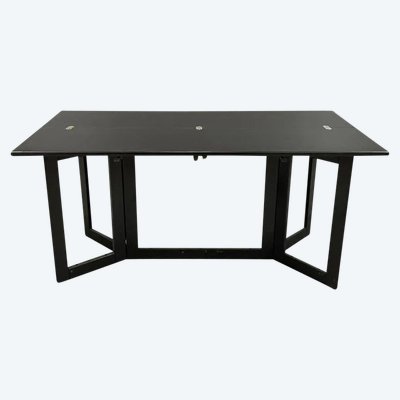 Grande Table/console En Bois Noirci, Attribué A Ligne Roset, Circa 1970/1980