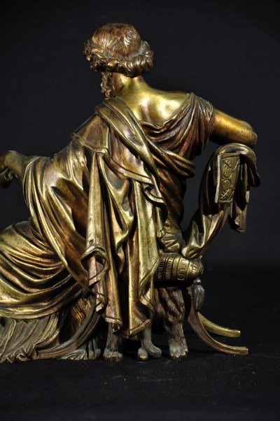 Amédée-Donatien Doublemard Bronzeskulptur Sokrates XIXᵉ Jahrhundert