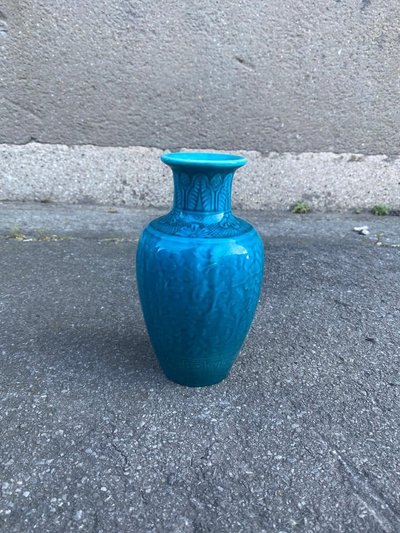 Theodore Deck (1823-1891) Vaso in ceramica firmato, 1870 circa