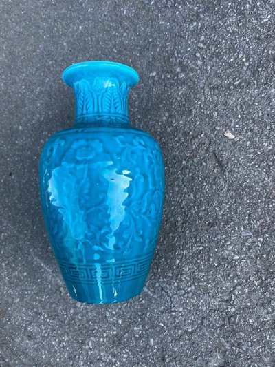 Theodore Deck (1823-1891) Vaso in ceramica firmato, 1870 circa